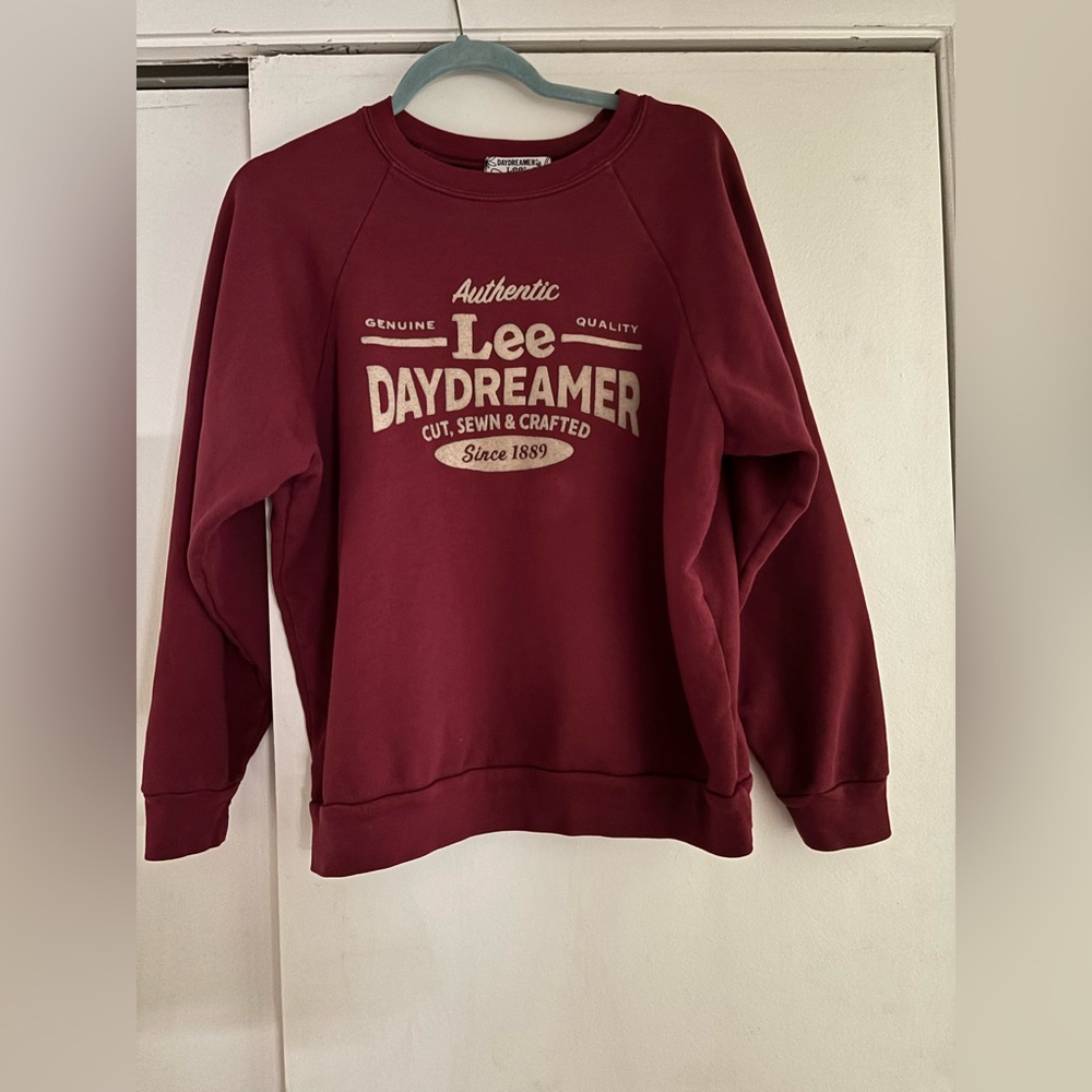 Daydreamer Women's Burgundy Crewneck Sweatshirt